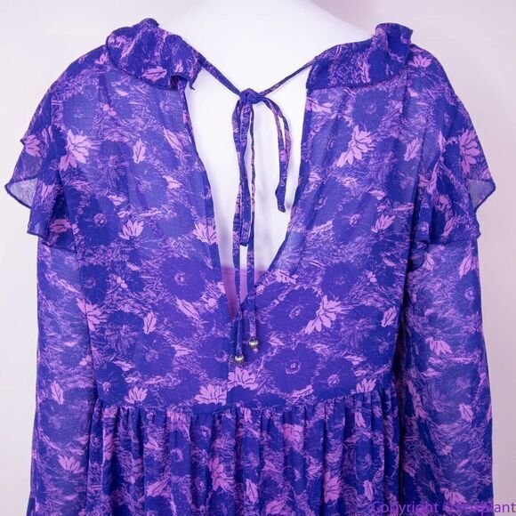 NEW Free People These Dreams purple Mini Dress, S - Picture 7 of 16
